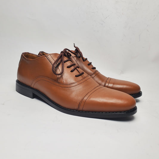 Double Stitched Cap Toe Oxford Shoe