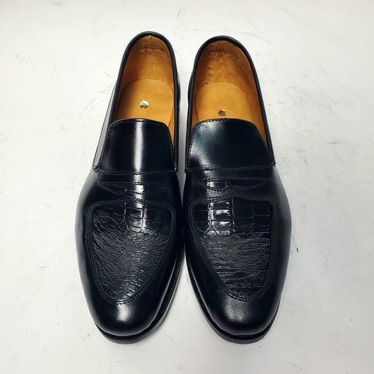 Ahofade Textured Penny Loafers