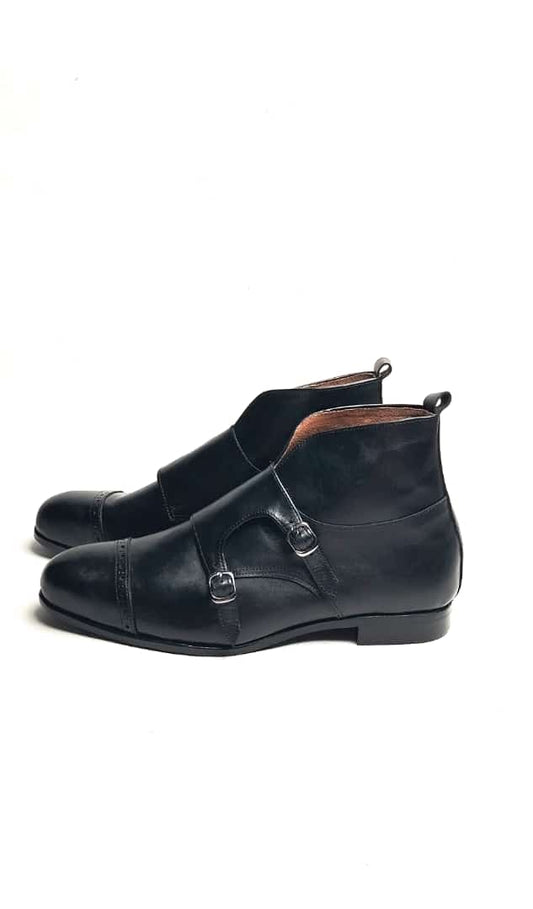 Double Strap Cap Toe Boot