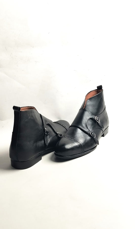 Double Strap Cap Toe Boot